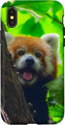 Vista 5 de Cute Funny Red Panda Smiling Tree Animal Nature Lover Gift Case for iPhone 17