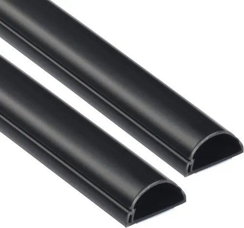 Vista 25 de D-Line Paquete de accesorios para cubierta de cable, solo para uso con longitudes de 0.78 pulgadas de ancho x 0.39 pulgadas de alto Blanco