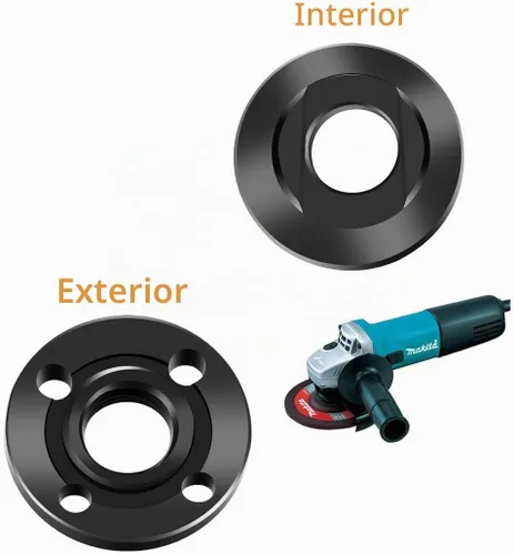 Vista 4 de 1934654 Tuerca de bloqueo para sustituye 4.5" 5" 5/8-11 Makita 1934654 193465-4 224568-4 GA4530 9564PC