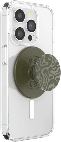 Vista 22 de Agarre para teléfono PopSockets con patas de apoyo extensibles, PopSockets para teléfono, PopGrip, Into The Woods - Camo Flow Sujeción segura