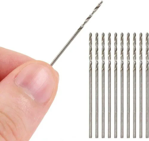 Vista 6 de 20 piezas de 0.020 in HSS Micro Twist Broca de acero de alta velocidad para madera, plástico, metal blando