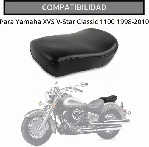 Vista 2 de PSLER Asiento de pasajero trasero para XVS V-Star Classic 1100 1998-2010