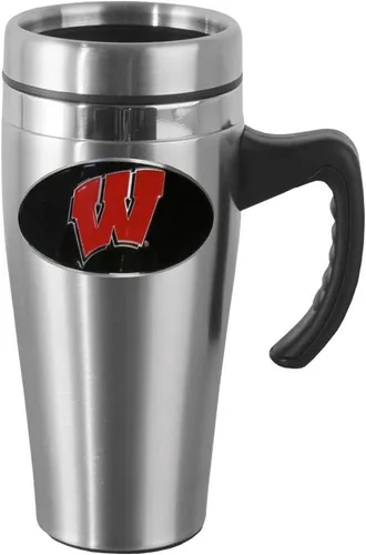 Vista 9 de Siskiyou Sports NCAA - Taza de viaje de acero con asa