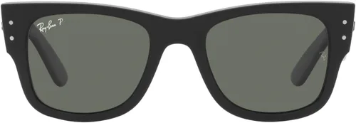 Vista 13 de Ray-Ban RB0840sf Mega Wayfarer Low Bridge Fit Gafas de sol cuadradas Negro/Verde