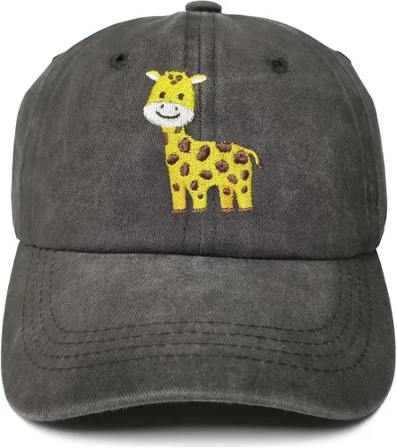 Vista 16 de Gorras de béisbol bordadas con animales para niño y niña