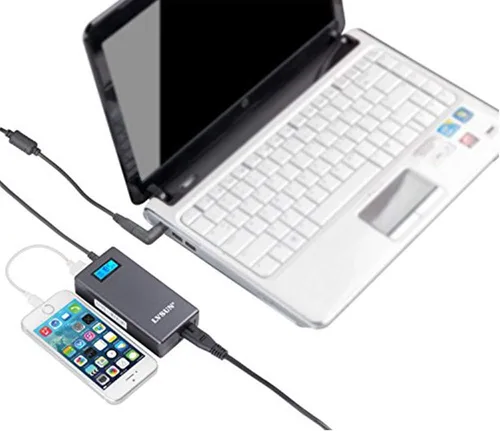Vista 6 de Cargador universal delgado de 70 W, adaptador de CA de repuesto con múltiples conectores para HP BM Lenovo Thinkpad Dell Acer Delta Gateway Liteon
