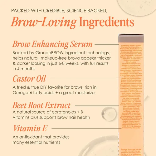 Vista 6 de Grande Cosmetics GrandeBROW - Gel tintado para cejas 2 en 1 + suero para mejorar las cejas
