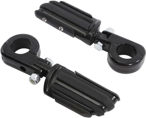 Vista 13 de Green-L Estriberas universales para motocicleta de 1 1/4 pulgadas con abrazadera P para Harley Sportster Softail Dyna Touring Road King Street Glide