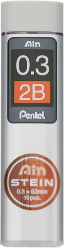 Vista 3 de Pentel Lápiz mecánico, Ain Stein, 0.012 in, 2B (C273-2B)