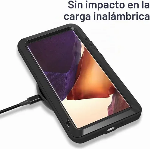 Vista 6 de LOVE MEI Funda para teléfono Galaxy Note 20 Ultra 0.18 oz, [sin protector de pantalla de vidrio] Carcasa rígida de cuerpo completo, resistente, a
