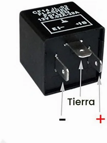 Vista 4 de iJDMTOY 3 pines CF14 EP35 Relé de intermitencia LED electrónico para luces de giro LED, solución para el rápido parpadeo de intermitentes
