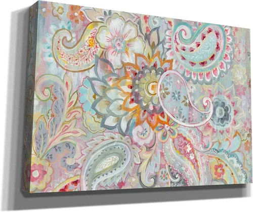 Vista 2 de Epic Graffiti 'Boho Japonais' de Danhui Nai, lienzo decorativo para pared, 18 x 26 pulgadas