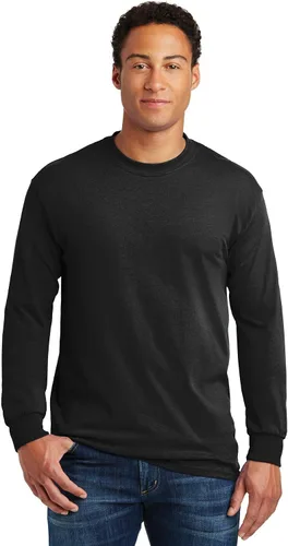 Vista 66 de Gildan Camiseta de manga larga de algodón ultra para adulto, estilo G2400, paquete múltiple Militar + ceniza.