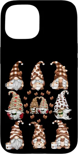 Vista 6 de Novelty Coffee Graphic For Women And Men Funny Gnome Case for iPhone 16