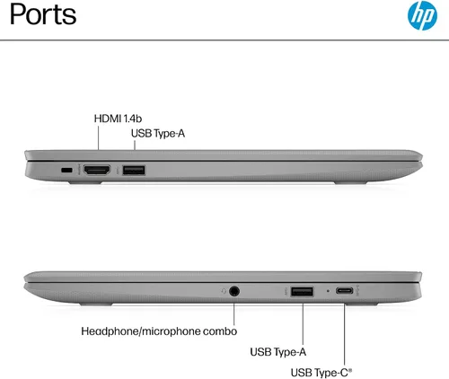 Vista 13 de Computadora portátil HP de 14" para estudiantes, edición 2026, procesador