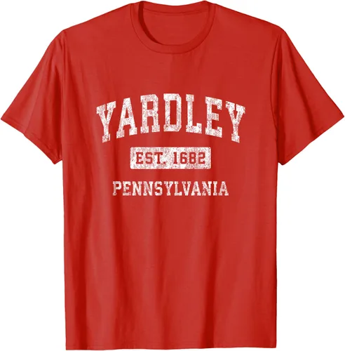 Vista 81 de Yardley Pennsylvania PA - Camiseta de manga corta, diseño deportivo