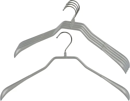 Vista 11 de Mawa by Reston Lloyd BodyForm Series - Percha de ropa extra ancha antideslizante que ahorra espacio para chaquetas, trajes y abrigos, 18 1/4 Negro