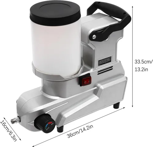 Vista 2 de Pulverizador de pintura sin aire, pulverizador de emulsión de pintura sin aire de 1600 W con manguera flexible de alto alcance y tolva de gran