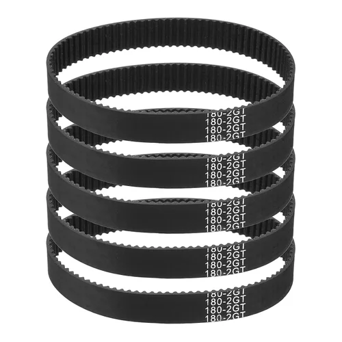Vista 14 de MECCANIXITY 3.780 in GT-2 correa dentada, 5pcs 0.354 in ancho 0.079 in paso impresión 3D GT-2 correa dentada caucho de bucle cerrado, negro