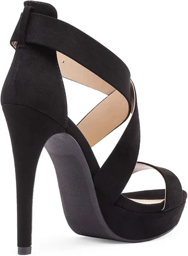 Vista 4 de DREAM PAIRS Sandalias de tacón alto con punta abierta para mujer Charlotte