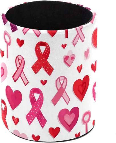 Vista 15 de Taza de PVC para escritorio, bastones de caramelo de Papá Noel rojo para organizador de bolígrafos de escritorio, soporte para brochas de maquillaje