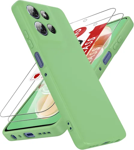 Vista 105 de LeYi Funda para Motorola Moto G Play 4G 2024: Funda para Moto G Play 4G 2024 con funda delgada y antiarañazos, silicona líquida a prueba de golpes
