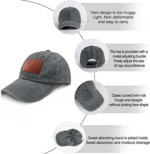 Vista 57 de Philysonic Funny Hat I Like Whisky and Cigars and Maybe 3 People Sombreros para Hombres Gorras de Béisbol Gorras Ajustables