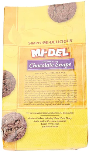 Vista 3 de Mi-Del Galleta crujiente de chocolate - Certificada sin OMG, Galletas sin gluten con 0g de grasa trans (Paquete de 1)