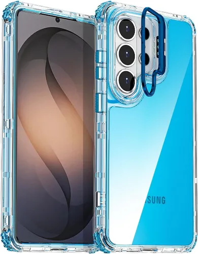 Vista 13 de AICase Para Samsung Galaxy S26 Transparente con Cámara de Metal Resistente Protección contra Caídas Cuerpo Completo Resistente A Prueba