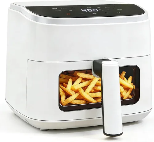 Vista 11 de HealSmart Freidora de aire compacta de 3.17 cuartos de galón, freidora digital pequeña 8 en 1 con 400 °F, cesta antiadherente apta para Negro-3.17 Qt