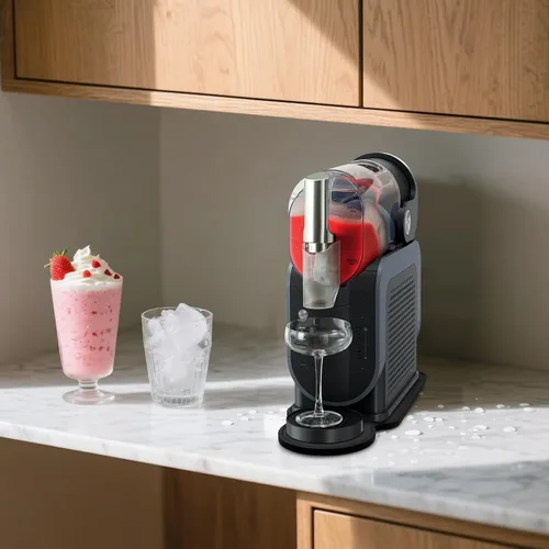 Vista 7 de Slider Mat para Ninja Slushie Machine FS301, almohadilla deslizante de bambú Slushy Machine para el hogar Slushie Maker Accesorios, negro
