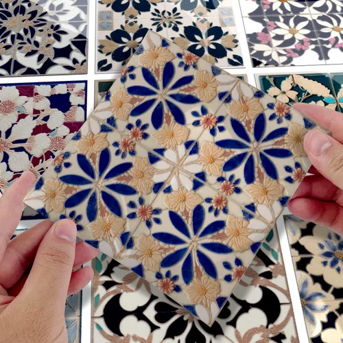 Vista 8 de Alwayspon Adhesivo para azulejos de pared moriscos para despegar y pegar, calcomanías de vinilo autoadhesivas para azulejos de cocina y baño, 4 x 4