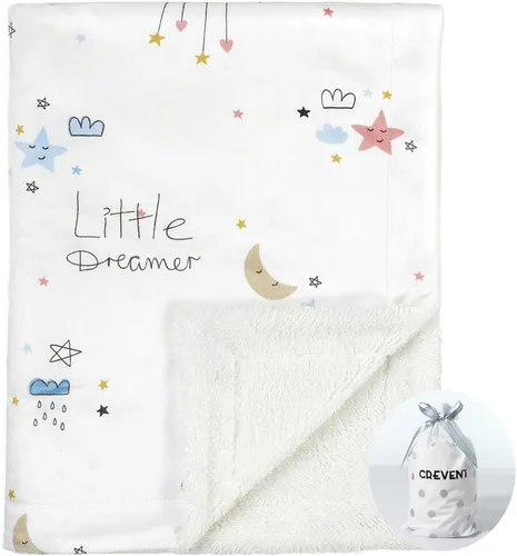 Vista 35 de CREVENT Manta de bebé de minky para niñas y niños, manta suave de felpa para recién nacidos - 30 x 40 pulgadas (Animal)