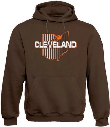 Vista 44 de Xtreme Apparrel Team Field Map Men's Hoodie Sweatshirt for Football Fans