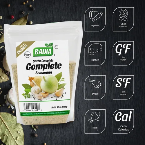 Vista 2 de Badia Condimento completo, 40 oz – Sazon Completa Savory Latin Blend