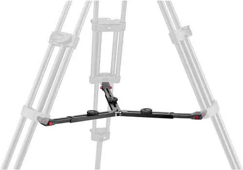 Vista 3 de Manfrotto Trípode de video de fibra de carbono con esparcidor medio