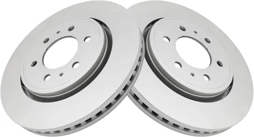 Vista 7 de TRQ Kit de pastillas de freno delanteras y traseras y rotores Kit de productos químicos para frenos Pastillas de freno Rotor de freno Cerámica