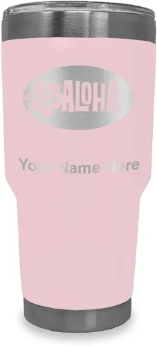 Vista 16 de LaserGram Taza aislada al vacío de 20 onzas, Aloha, grabado personalizado incluido (negro) Engraved Gift, Vacuum Insulated Stainless Steel, Laser
