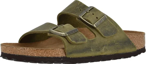 Vista 75 de Birkenstock Sandalias unisex Arizona con plantilla suave para adultos Negro (black Oiled Leather)