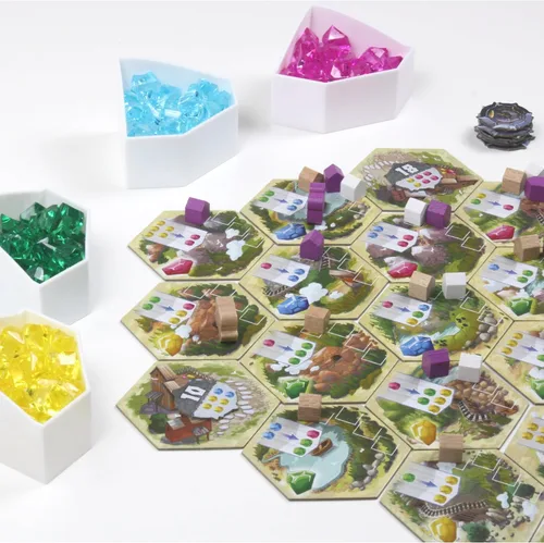 Vista 4 de Century Golem Edition Eastern Mountains Juego de mesa - Regreso a Carvania para aventuras comerciales de cristales. Juego de estrategia para niños