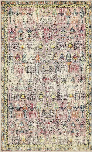 Vista 25 de Unique Loom Colección Monterey - Alfombra de área Adobe (2' x 3' 1" Rectángulo Azul/Beige)