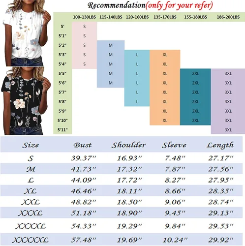 Vista 4 de Blusa elegante para mujer, de manga corta, casual, con estampado de flores, cuello redondo
