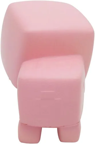 Vista 4 de Minecraft Pink Pig Mega SquishMe - Juguete antiestrés de espuma perfumada de 6 pulgadas