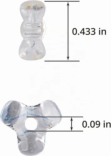 Vista 2 de The Beadery - Tri-Bead de 0.433 in, Multi Transparente - 900 Piezas - 825V029