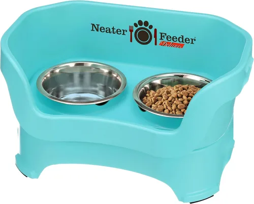 Vista 16 de Neater Pet Brands Neater Feeder Deluxe Cuencos para Perros Elevad os a Prueba de Derrames para Perros Pequeños Menos de 19 lbs, Fabricado en EE.UU.