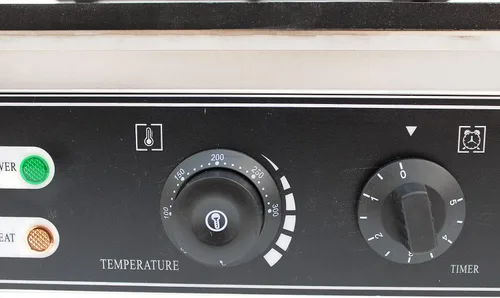 Vista 7 de Máquina de gofres comercial para hacer waffles, panadero, máquina eléctrica para panadero, máquina de gofres de 3.15 x 2.16 pulgadas, máquina