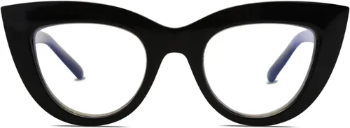 Vista 2 de SOJOS Blue Light Blocking Glasses Retro Vintage Cateye Eyeglasses for Women Plastic Frame Party Glasses SJ5025C
