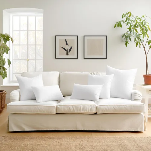 Vista 6 de MIULEE Juego de 2 rellenos de almohada decorativa de 12x20 pulgadas, rellenos de almohada no tejidos con relleno 100% virgen para sofá, sillón