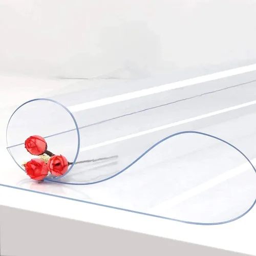 Vista 6 de Mantel de plástico transparente de PVC para mesa de comedor, escritorio, protector para mesa de estudiante, protector de escritorio, mantel