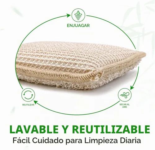 Vista 4 de KMAKII Esponjas de cocina de bambú, esponja para platos, esponjas de 12 esponjas